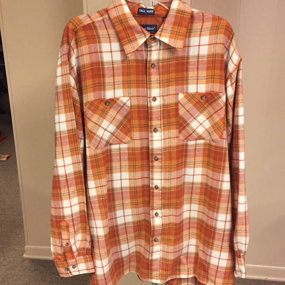 Unisex Button Down W/Custom Sewn Elephant Detail - image 2